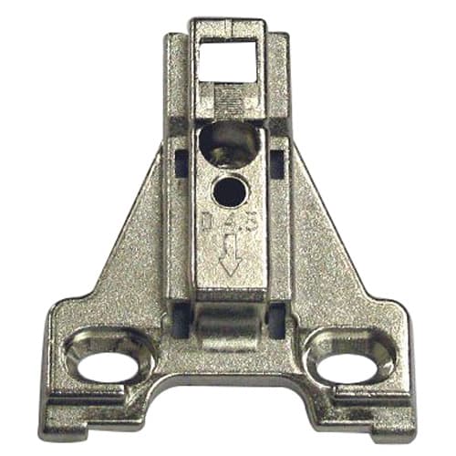Hettich Intermat Face Frame Mounting Plate, Nickel-Plated, Screw-On, 4.5mm