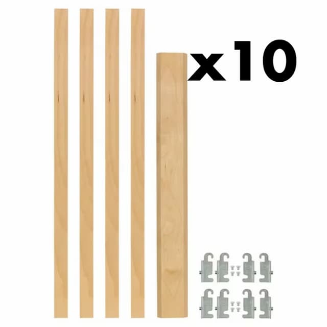 Rev-A-Shelf 4PIL Maple 7/8" Pilaster System, 4PIL-20-088-10