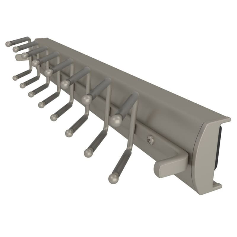 Sidelines Premiere 13-11/16" Swivel Tie Rack, Satin Nickel, CSWTRSL-14-SN-1