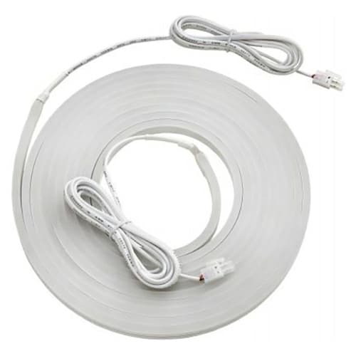 12V LED 3W Side-Emitting Warm White 3000K Neoloop Flexible Silicone Lighting, 16.4' Roll, White