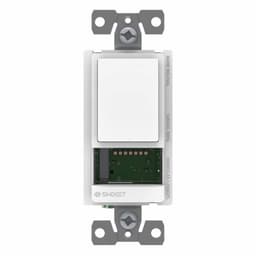 Swidget T921 120VAC 300W/600W On/Off Standard Switch without Insert, 2.8", White