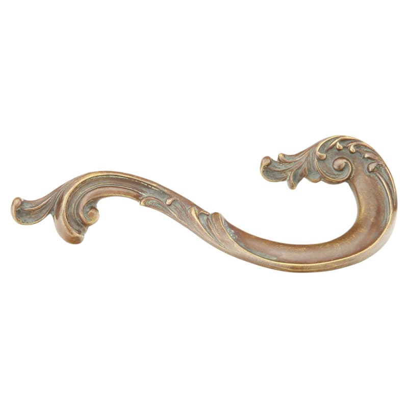Schaub French Court Right Hand Pull, 3-1/2"CC, Monticello Brass - 935R-MBR