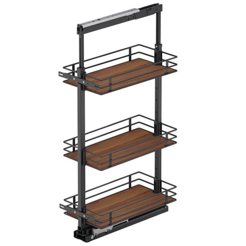 Vauth-Sagel 19-1/4" 3-Tier Scalea Pullout Basket with Soft Close, Walnut