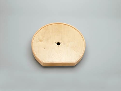 Rev-A-Shelf LD-4NW-201 20" D D-Shape Lazy Susan Independently Rotating, Trays Only, Bulk Pack of 8, LD-4NW-201-20-8