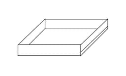 Kitchen Kompact 15"W x 22-1/2"D Chadwood Trays, Recessed Panel - C15BT