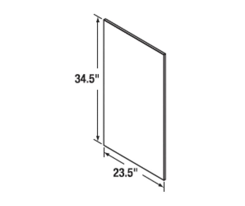 Kitchen Kompact Glenwood Base End Panel, GWEP