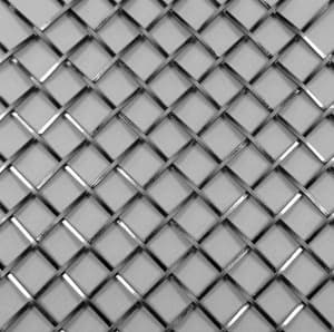 Kent Design CG10 Satin Chrome Decorative Metal Grill, 36" x 48"