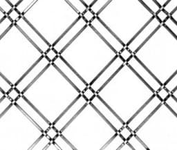 Kent Design 116 1/4 P Black Decorative Metal Grill, 48"x72"