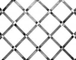Kent Design 186 P Flat Black Decorative Metal Grill, 24"x72"