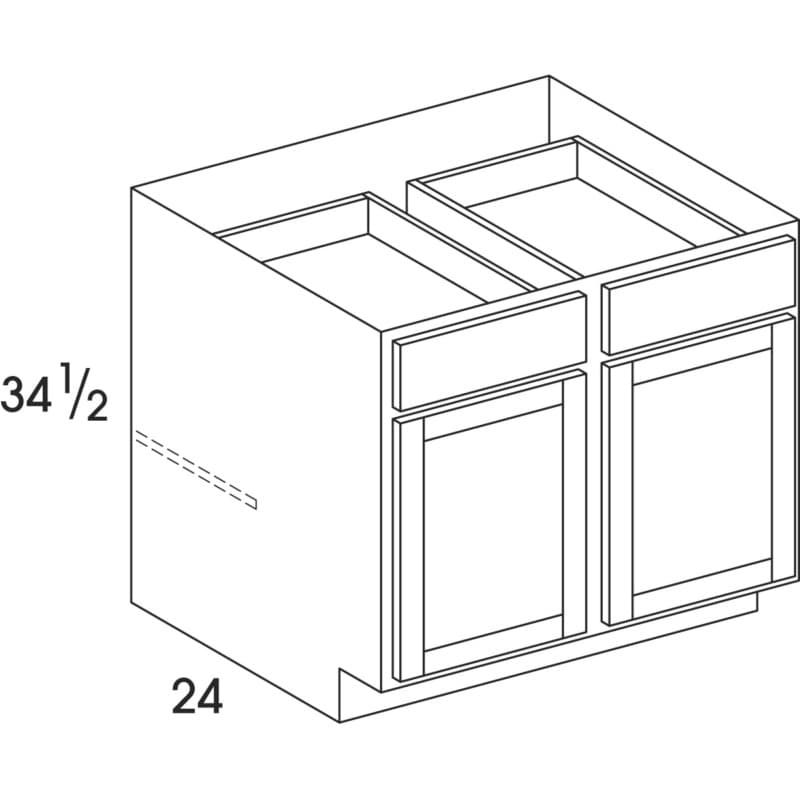 Wolf 27" x 24" x 34-1/2" Base Cabinet, Grove Terrain, 4188333