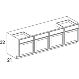 Wolf Cabinets 014 VSDB48UD-DARTMOUTH DARK SABLE, 3032025