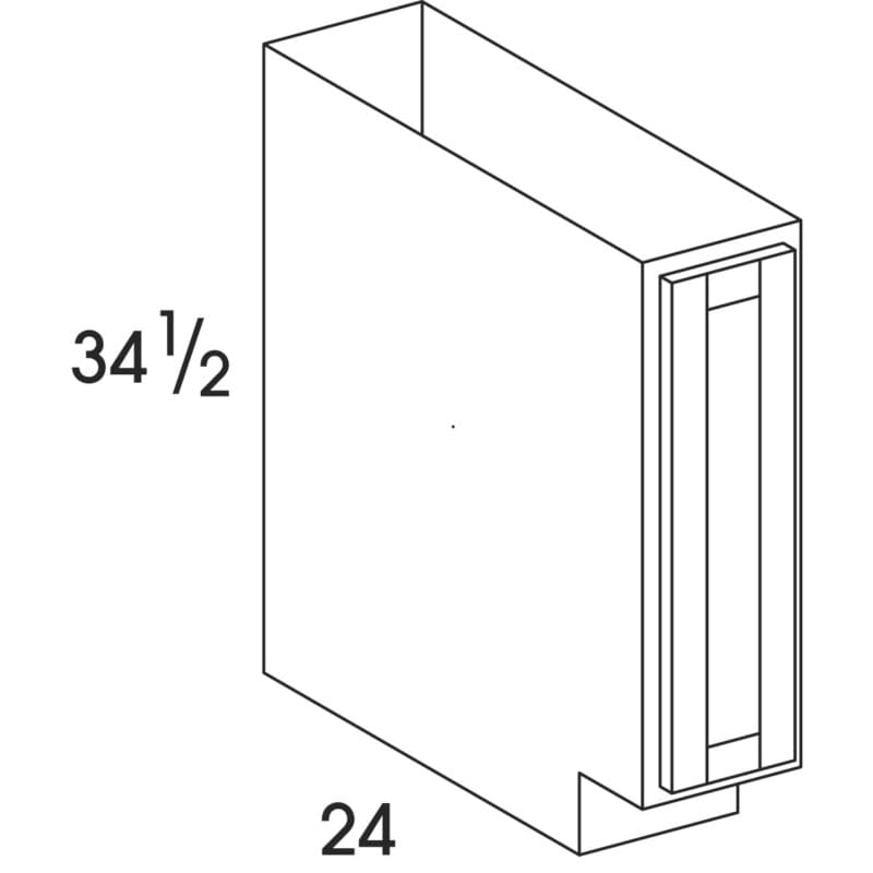 Wolf 9" x 24" x 34-1/2" Base Cabinet, Grove Terrain, 4188339