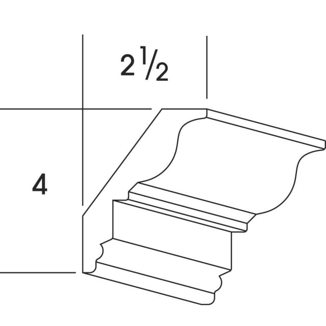 Large Crown,  White