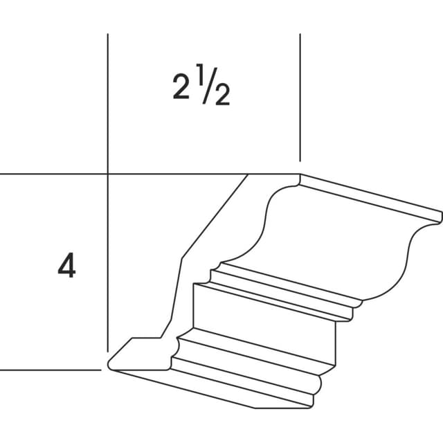 Large Crown - Top Mount,  White