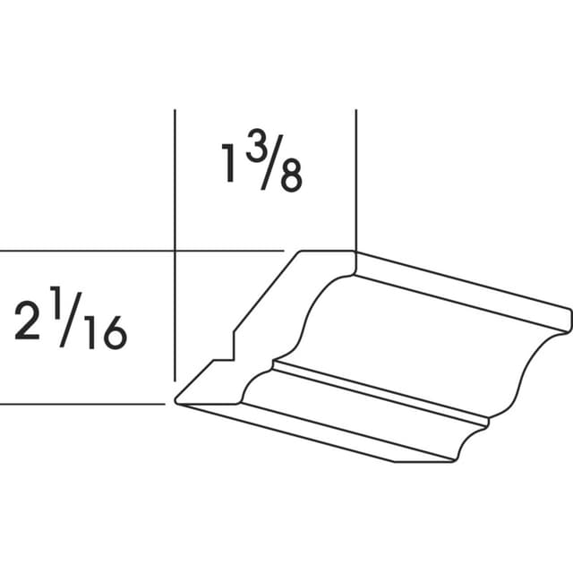 Small Crown - Top Mount,  White
