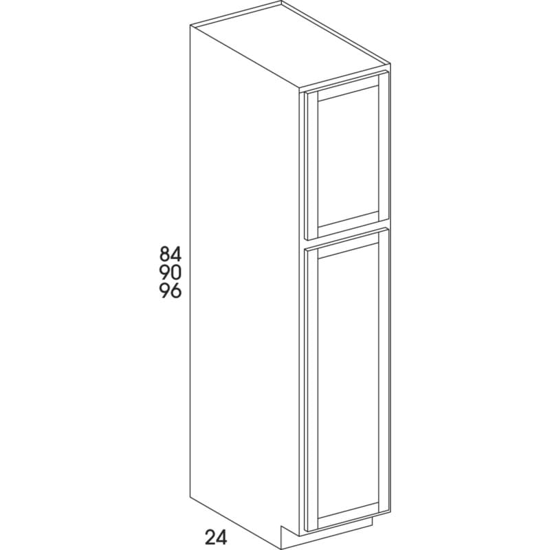 Wolf 18" x 24" x 84" Utility Cabinet, Prospect Horizon, 2870920