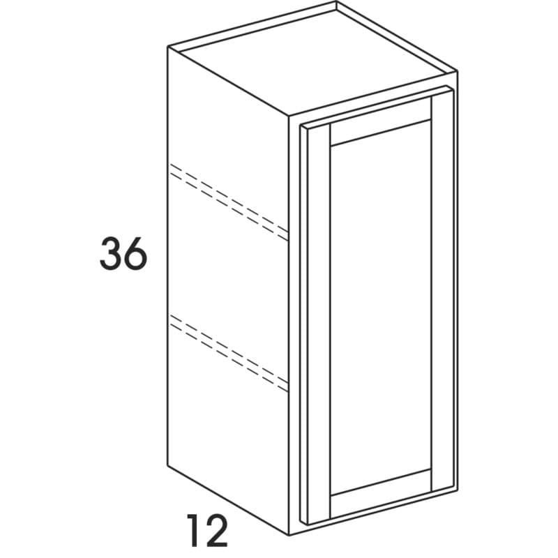 Wolf 9" x 12" x 36" Wall Cabinet, Dartmouth Honey, 1205797