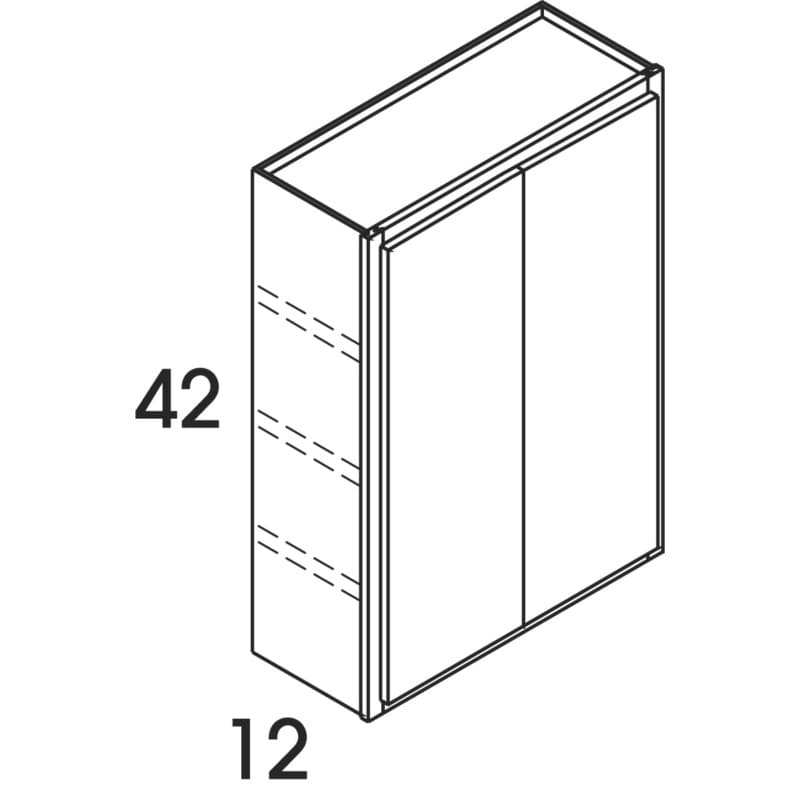 Wolf 24" x 12" x 42" Wall Cabinet, Grove Terrain, 4188440