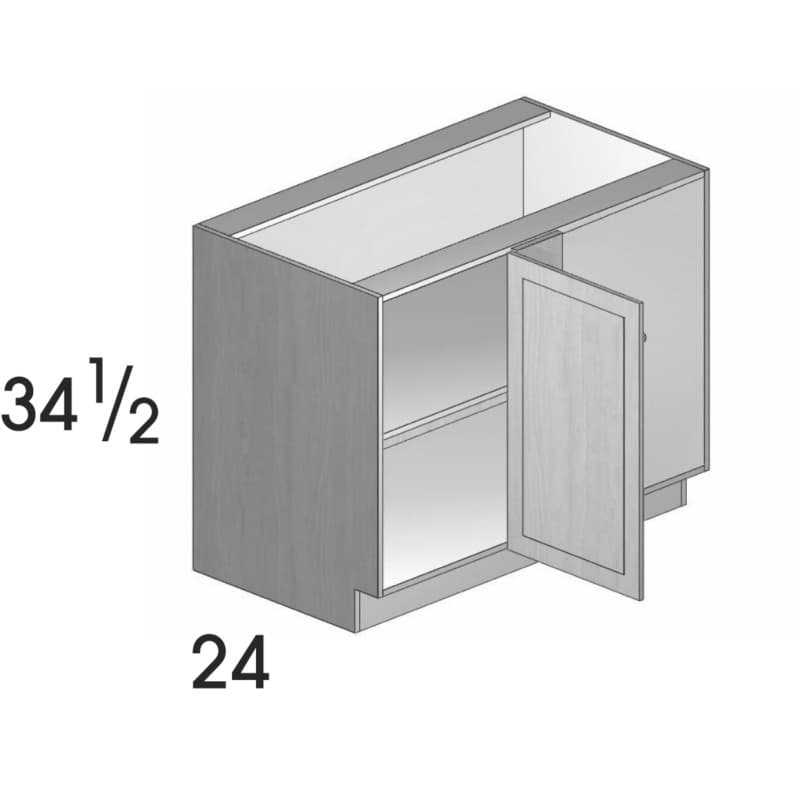 Wolf 36" x 24" x 34-1/2" Base Corner, Hanover Grey, 3286009