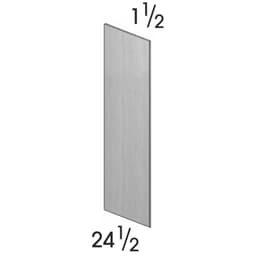 Transition Series Finished Refrigerator Panel Prospect Door Style, Coconut 25-1/2"W x 1-1/2"D x 96"H