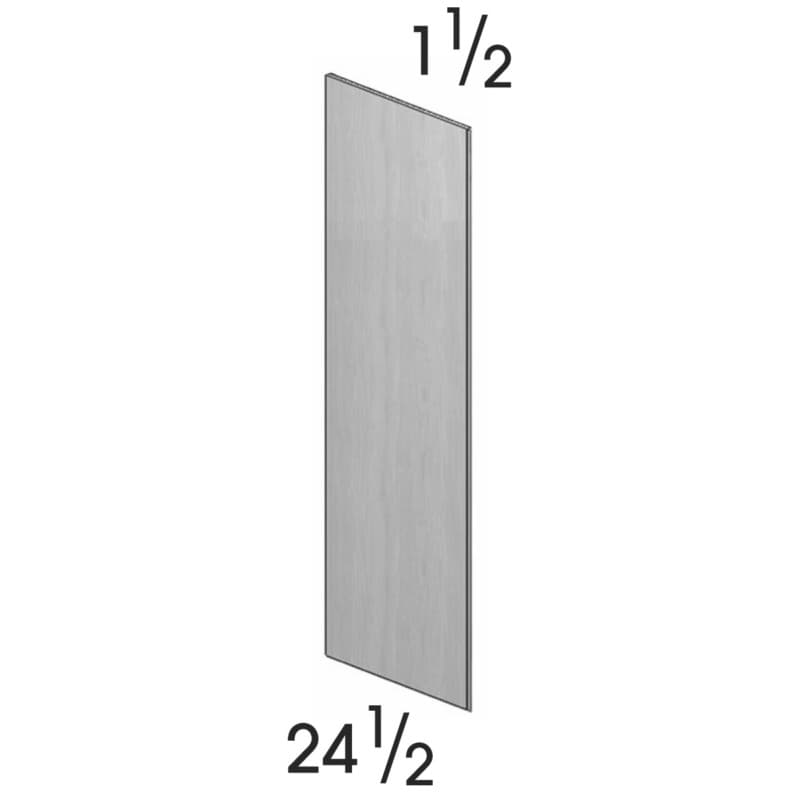 Wolf 1-1/2" x 25-1/2" x 96" Finished Refrigerator Panel, Haven Silk, 2871581