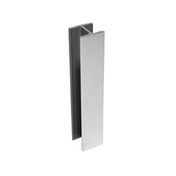 Peter Meier Plastic Toe Kick 180° (Flush Joint) Connector 3-15/16"H, Anodized Aluminum Foil Finish, - TKEC-180-10-002