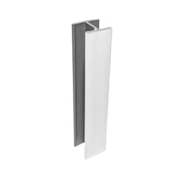 Peter Meier Plastic Toe Kick 180° (Flush Joint) Connector 3-15/16"H, Matte White Melamine Foil Finish, - TKEC-180-10-003