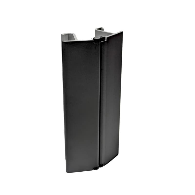 Peter Meier Plastic Toe Kick Multi-Angle 90° Inside/Outside Corner Connector 3-15/16"H, Matte Black Melamine Foil Finish, - TKEC-MA90-10-015