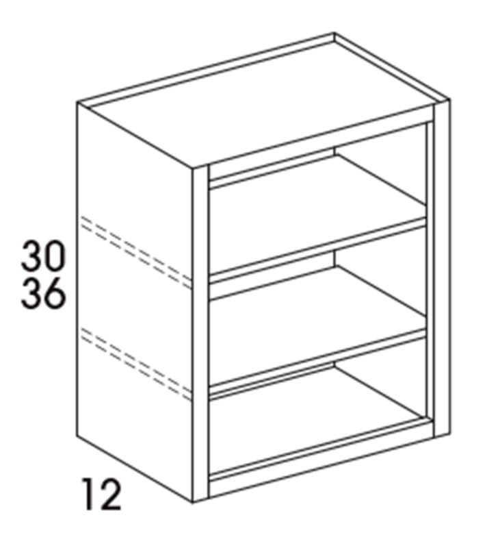 Wolf 18" x 12" x 30" Bookcase Cabinet, Grove Terrain, 4188646