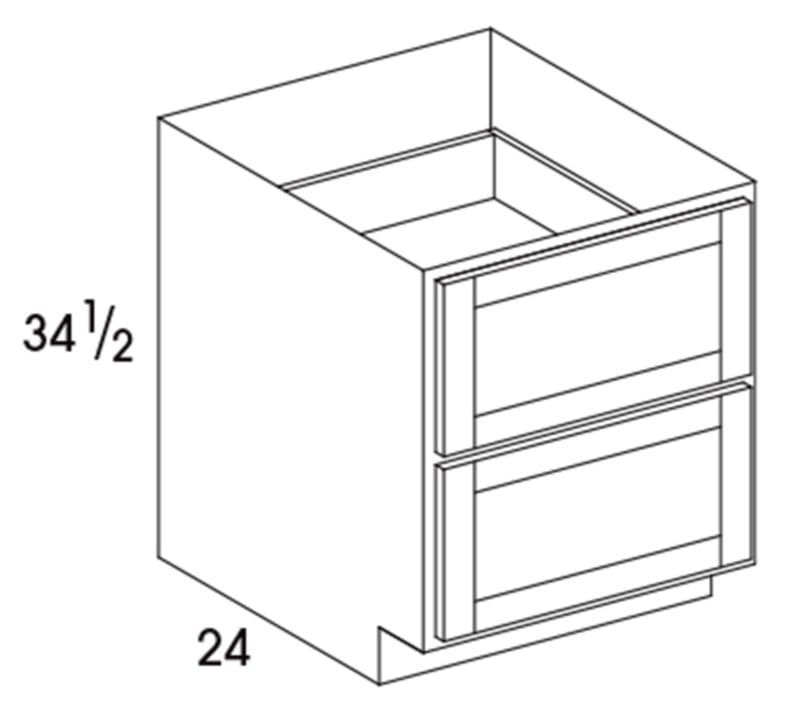 Wolf 27" x 24" x 34-1/2" Drawer Base, Dartmouth Hazelnut 5PC-Front, 3947398