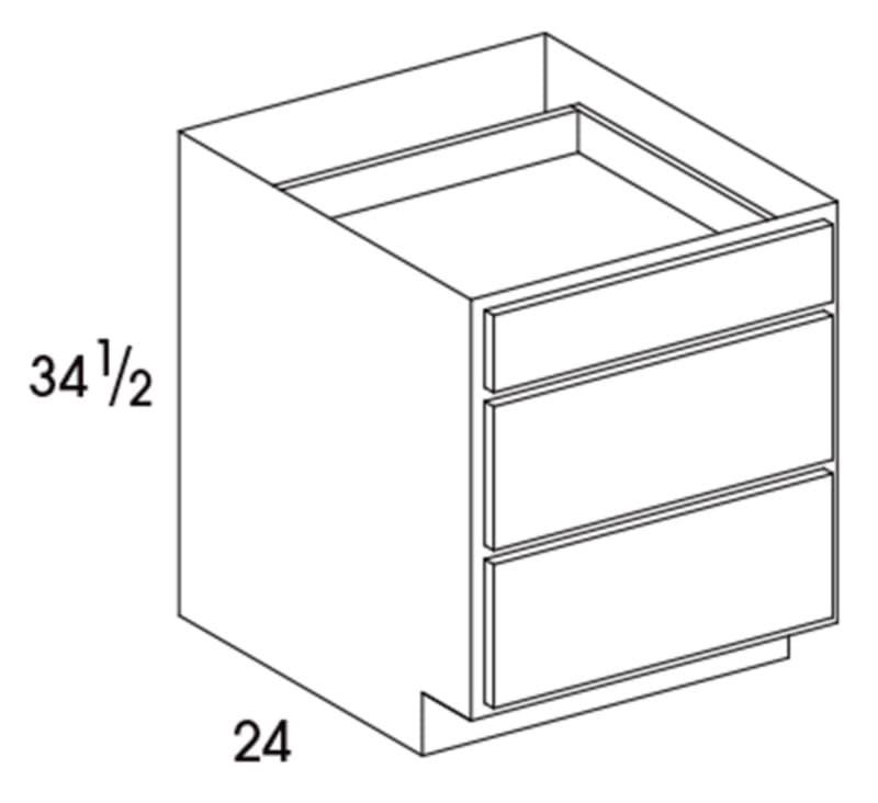 Wolf 27" x 24" x 34-1/2" Drawer Base, Dartmouth Hazelnut 5PC-Front, 3947395