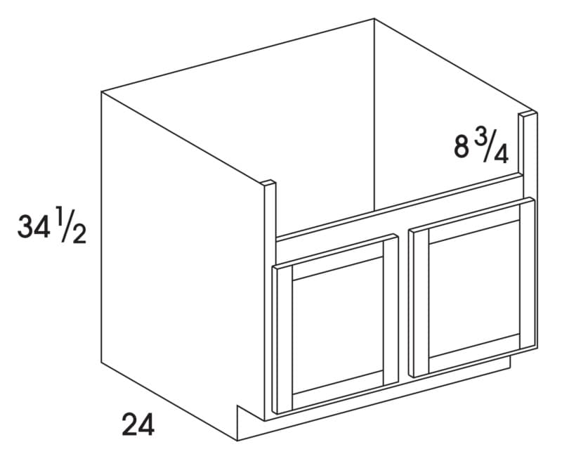 Wolf 36" x 24" x 34-1/2" Farm Sink Base, Grove Terrain, 4188355