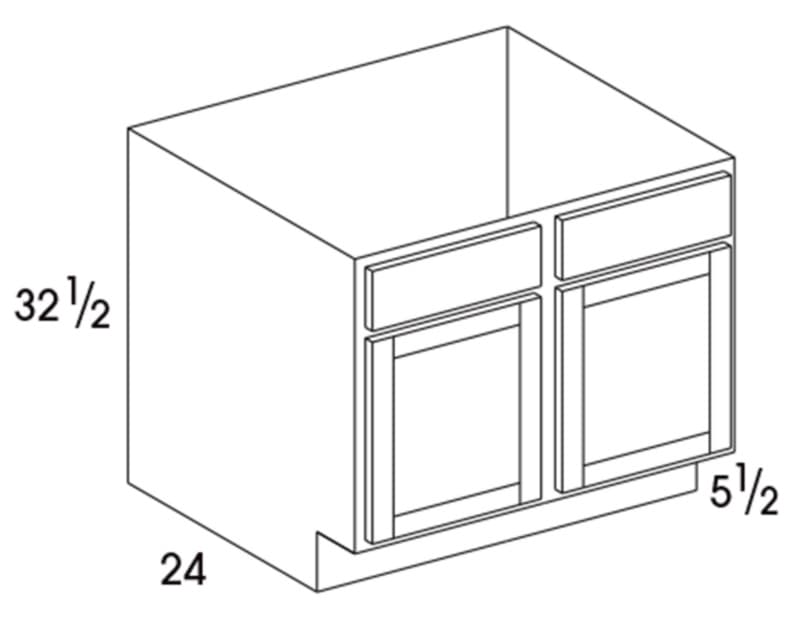 Wolf 39" x 24" x 32-1/2" Base Cabinet, Sawyer Dark Sable, UD, 3998694