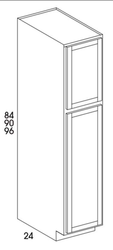 Wolf 18" x 24" x 90" Utility Cabinet, Grove White, 4000442
