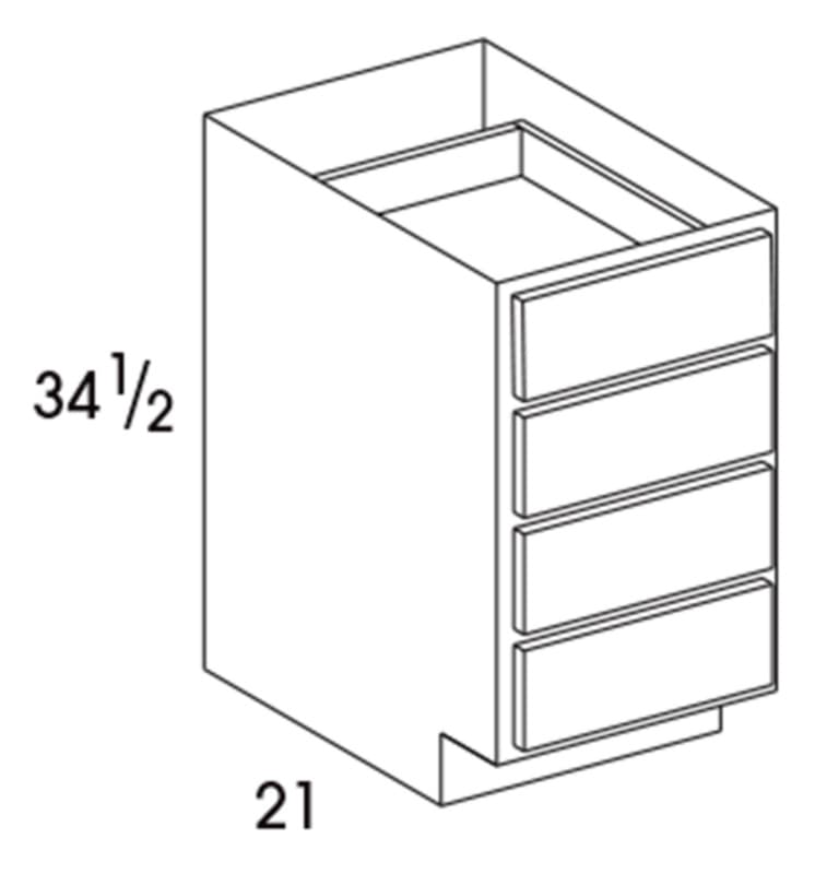 Wolf 12" x 21" x 34-1/2" Vanity Drawer Base, Haven Cavern, 2871079