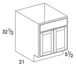 Wolf Cabinets 005 VSB30UD-DARTMOUTH WHITE, 3031658