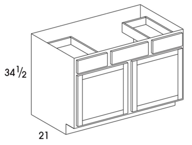 Wolf 42" x 21" x 34-1/2" Vanity Sink Drawer Base, Grove Terrain, 4188377