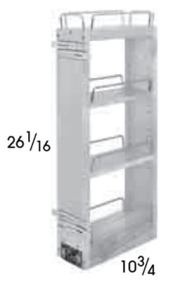 Wolf Cabinets 041 W09PO WALL PULL-OUT ORGANIZER, 4000047