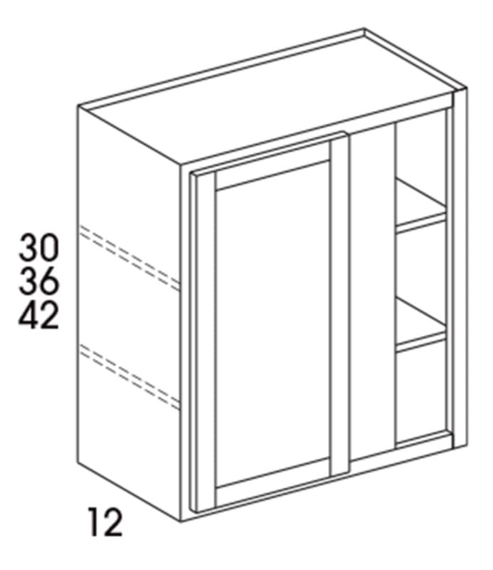 Wolf 24" x 12" x 30" Wall Corner, Grove Chateau, 4195169