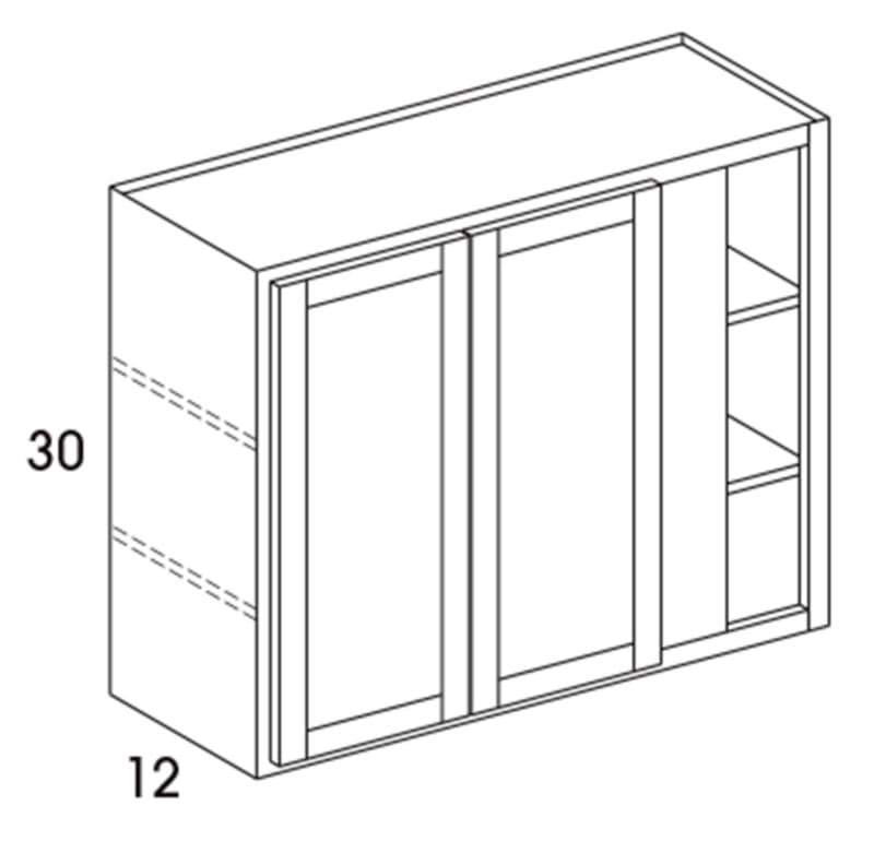 Wolf 42" x 12" x 30" Wall Corner, Grove Chateau, 4195167