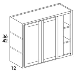Wolf Cabinets 5005 WC4236-DARTMOUTH WHITE, 3256457