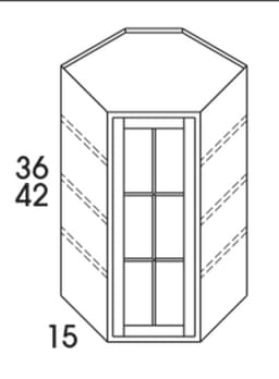Wolf Cabinets 039 WMDC2736-HANOVER GREY, 3190253