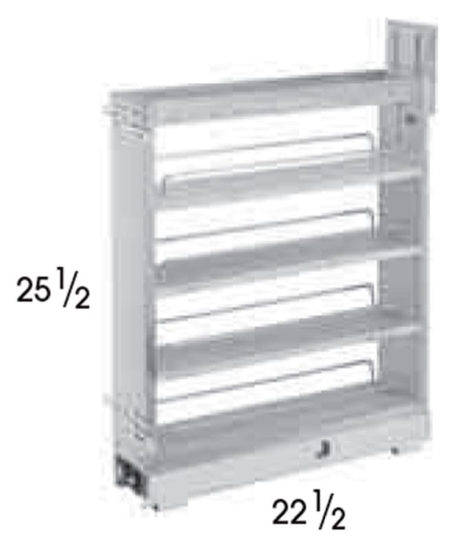 Wolf Cabinets 049 B09PO BASE FULL-HEIGHT PULL-OUT ORG, 4000569