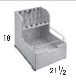 Wolf Cabinets 049 B24CWORG BASE 2-TIER COOKWARE ORG, 4000615