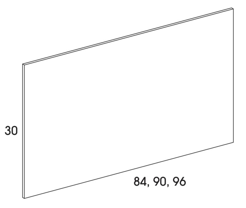 Wolf 48" x 96" Finished End Panel Vinyl, Dartmouth Brownstone, 4013718