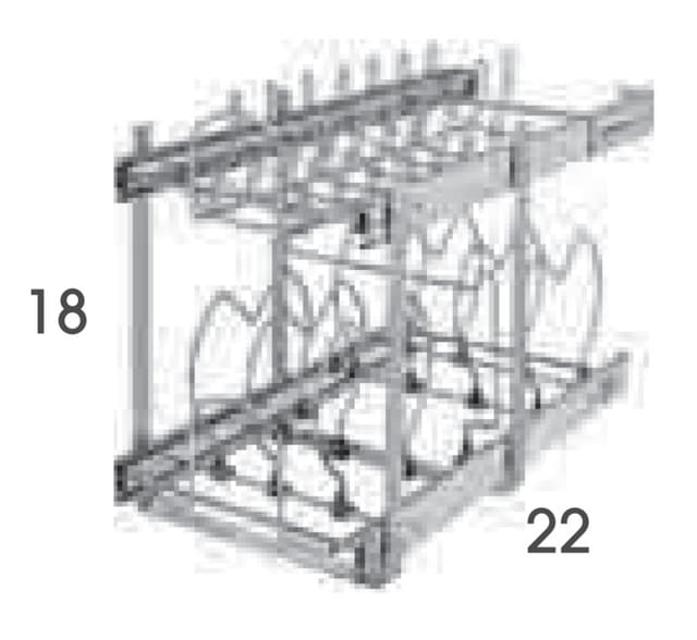 Base Pots and Pans Pull-Out Organizer Kits