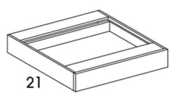 Transition Series Vanity or Desk Knee Drawer Horizon, Prospect, 36" Width