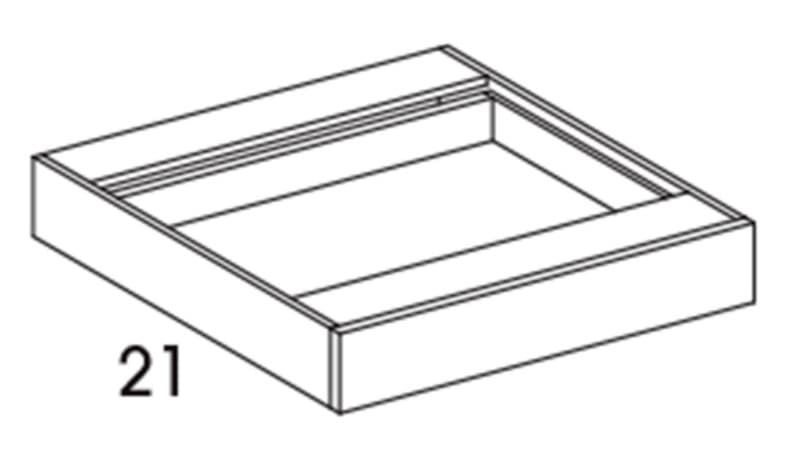 Wolf 36" x 21" x 4" Knee Drawer, Prospect Bark, 2870818
