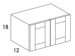 Wolf Cabinets 044 W3018-GRANTLEY WHITE, 3919365