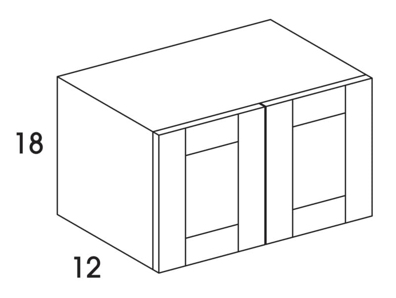 Wolf 24" x 12" x 18" Wall Cabinet, Grove Terrain, 4188410